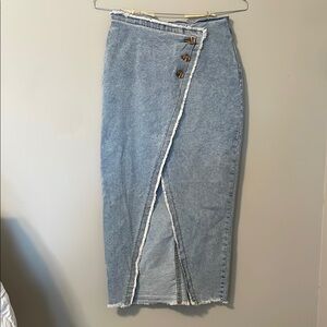 Sincerely Jules Blue Denim Maxi Skirt